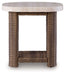 Dolan Creek - Square End Table - Beige / Brown - Simple Home Plus