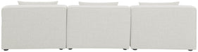 Cube - Linen Modular 3 Seat Armless Sofa - Simple Home Plus