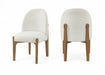 Torino - Upholstered Dining Chair With Brushed Brown Base (Set of 2) - Simple Home Plus