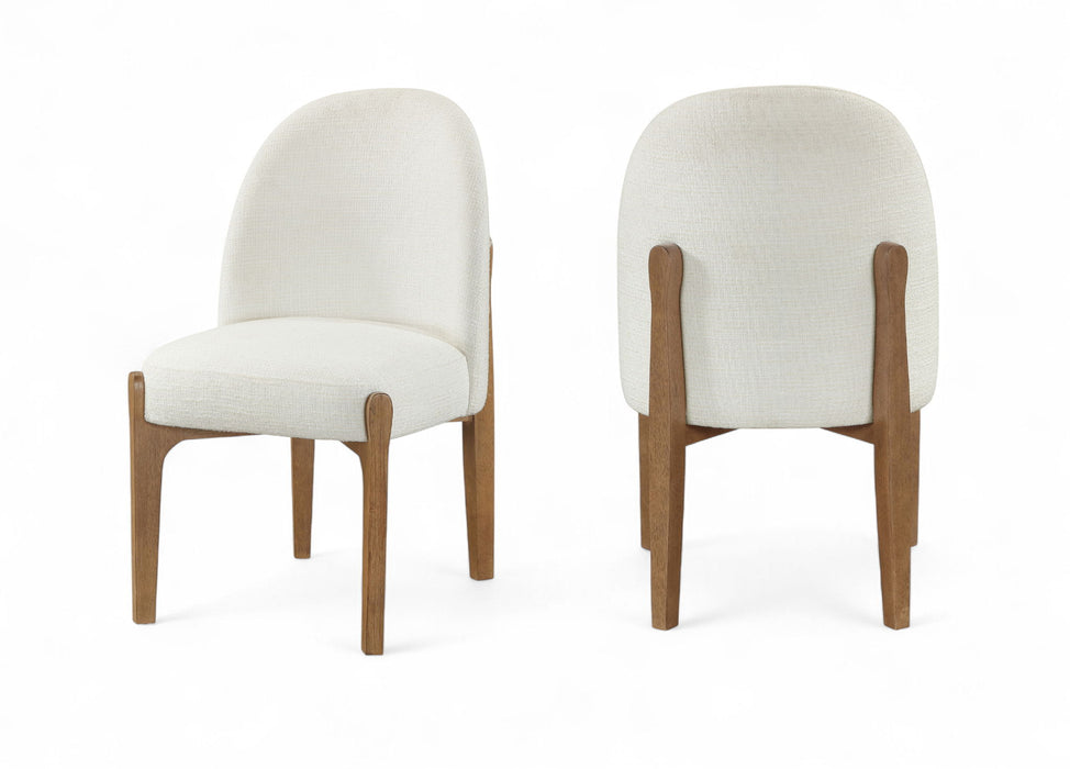 Torino - Upholstered Dining Chair With Brushed Brown Base (Set of 2) - Simple Home Plus