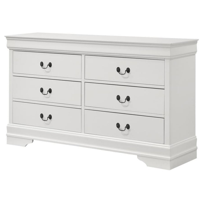 Louis Philippe - Six-Drawer Dresser - Simple Home Plus