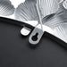 Eden - Eden Gingko Leaf Round Wall Mirror 30.5" - Silver - Simple Home Plus