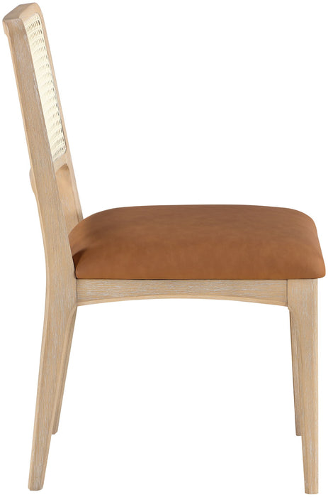 Atrium - Upholstered Seat Dining Chair With Brushed Natural Base (Set of 2) - Simple Home Plus