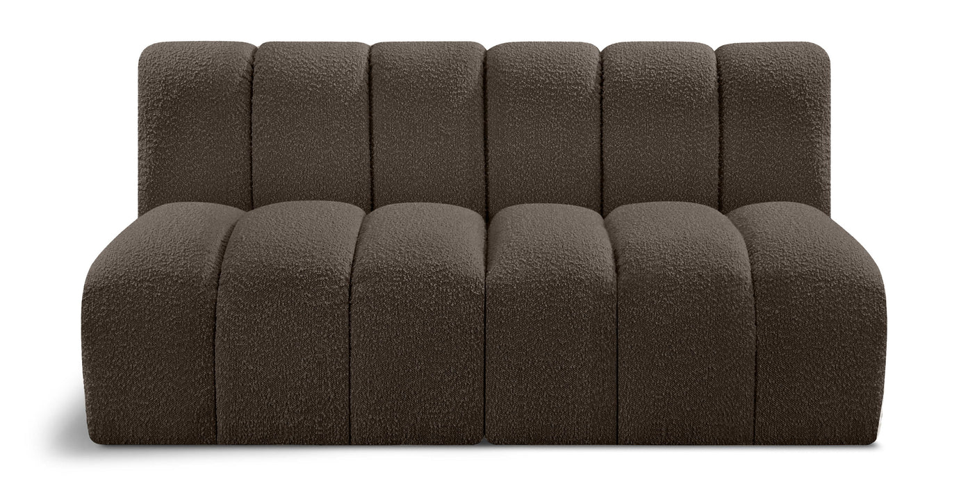 Arc - Boucle Fabric 2 Seats Modular Sofa - Simple Home Plus