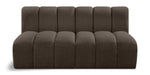 Arc - Boucle Fabric 2 Seats Modular Sofa - Simple Home Plus