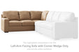 Bandon - Laf Sofa With Corner Wedge - Toffee - Simple Home Plus