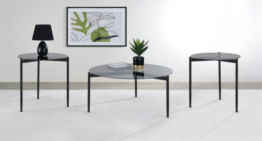 Rosalie - Round Coffee And End Table Set - Simple Home Plus
