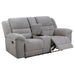 Gilson - Chenille Upholstered Reclining Loveseat - Gray - Simple Home Plus