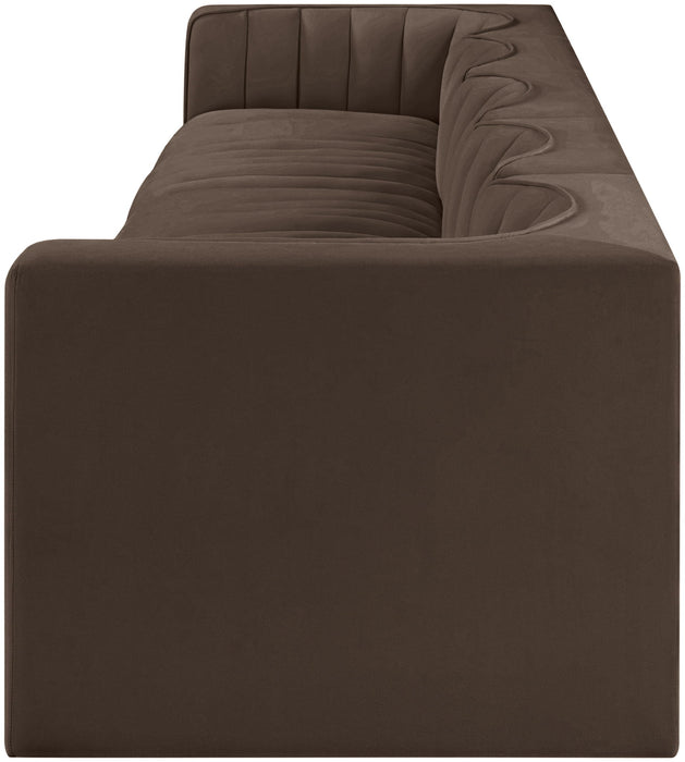 Rummi - Velvet Performance Fabric Upholstered 5 Piece Modular Sofa - Simple Home Plus