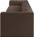 Rummi - Velvet Performance Fabric Upholstered 5 Piece Modular Sofa - Simple Home Plus