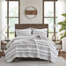 Fraser - 3 Piece King/California King Printed Quilt Set - Ivory/Black - Simple Home Plus