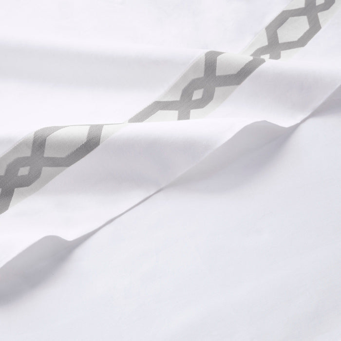 Signature Hem - Queen Sheet Set - Gray