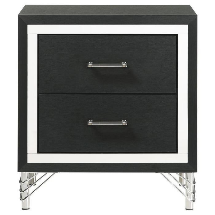 Lucia - 2-Drawer Nightstand - White - Simple Home Plus