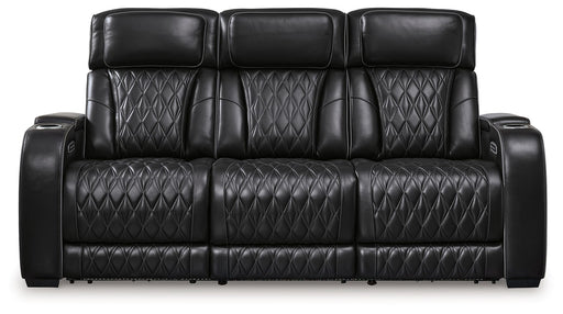 Boyington - Power Reclining Sofa With Adj Headrest - Simple Home Plus