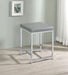 Umbridge - Upholstered Square Padded Cushion Vanity Stool - Light Gray - Simple Home Plus