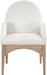 Waldorf - Chenille Dining Arm Chair With Natural Legs - Simple Home Plus