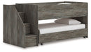 Frandern - Gray - Twin Over Twin Loft Bed - Simple Home Plus