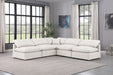 Indulge - Faux Leather 5 Piece Modular Corner Armless Sectional - Simple Home Plus