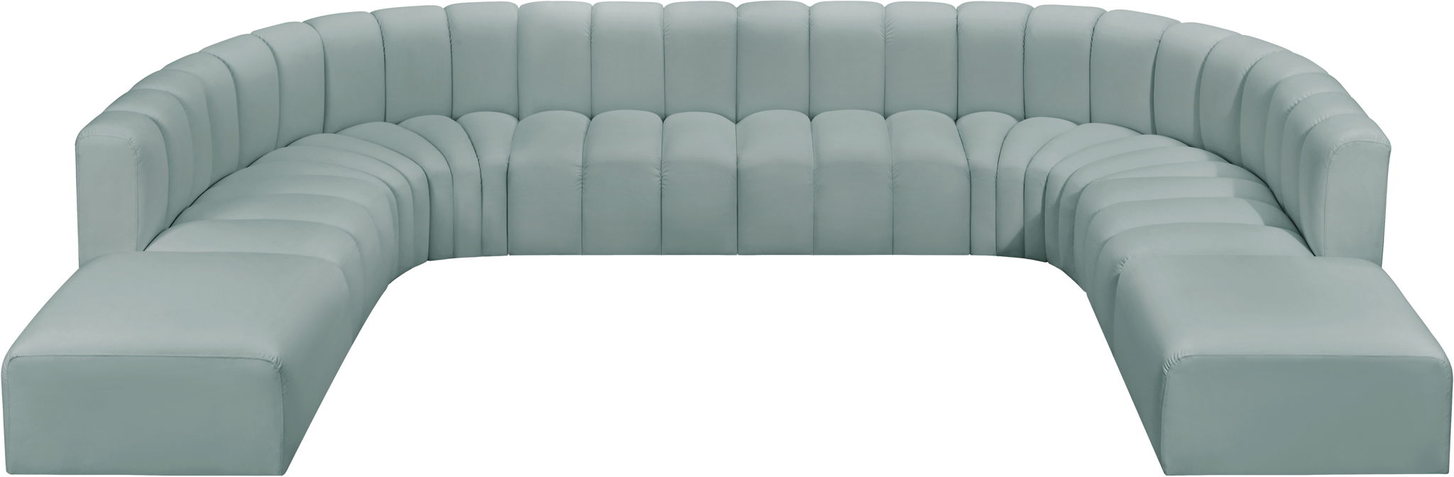 Arc - Faux Leather Modular Sectional - Simple Home Plus