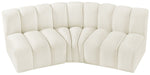 Arc - Velvet 3 Piece Modular Corner Sofa - Simple Home Plus