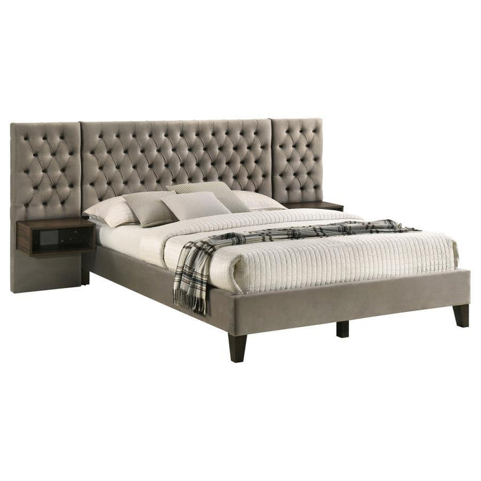 Marley - Upholstered Wall Panel Bed - Simple Home Plus