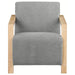 Diego - Upholstered Accent Arm Chair With Wood Arms - Simple Home Plus