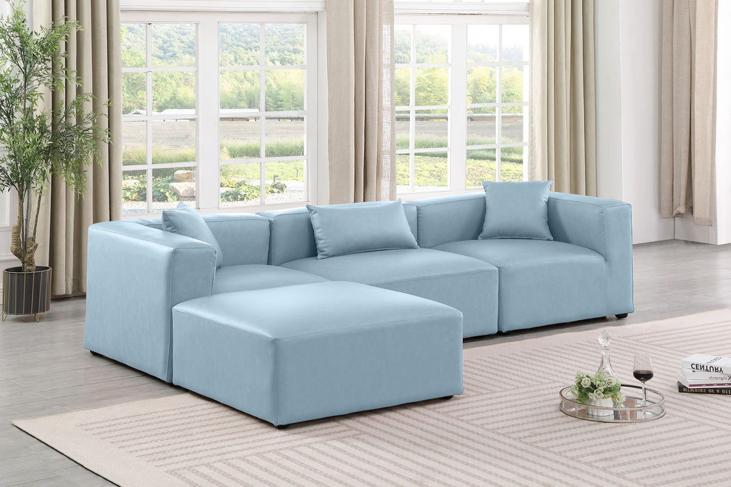 Cube - 4 Piece Modular Sectional With Chaise - Simple Home Plus
