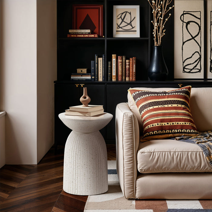 Opani - Concrete End Table - Simple Home Plus