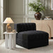 Rummi - Velvet Performance Fabric Upholstered Modular Armless Chair - Simple Home Plus