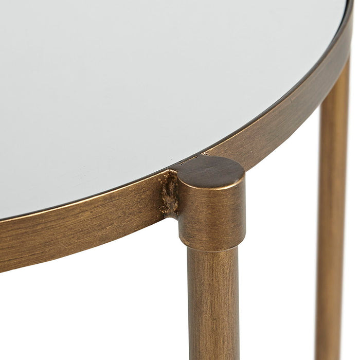 Lia - Oval Accent Table - Antique Bronze - Simple Home Plus
