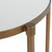 Lia - Oval Accent Table - Antique Bronze - Simple Home Plus