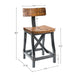 Lancaster - Counter Stool With Back - Amber - Simple Home Plus