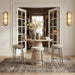 Ferro - Performance Fabric Upholstered Backless Bar Stool - Antique Silver - Simple Home Plus