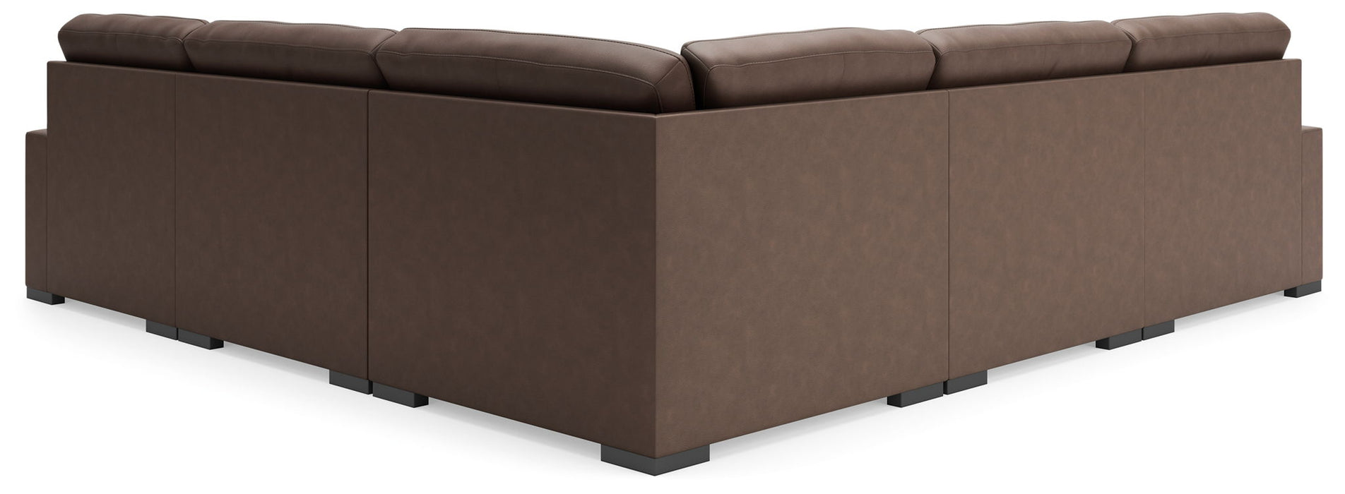 Calden - 6-Piece Sectional With RAF Corner Chaise - Chocolate - Simple Home Plus