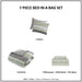 Jaxon - 5 Piece Twin Stripe Comforter Set With Bed Sheets - Green / Gray - Simple Home Plus