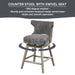 Emmett - 25.75" Swivel Counter Stool - Light Gray - Simple Home Plus