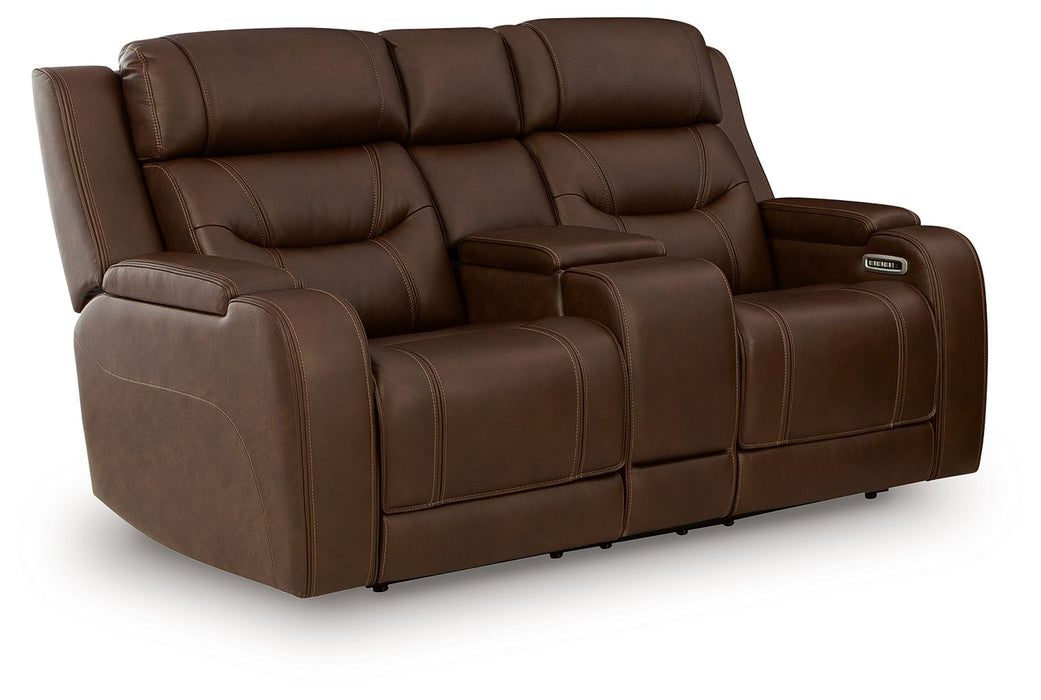 Knightington - Power Reclining Loveseat With Audio Seating - Simple Home Plus