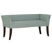 Welburn - Upholstered Bench With Back & Legs - Light Blue - Simple Home Plus