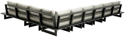 Maldives - 7 Piece Water Resistant Outdoor Patio Modular Sectional With Gray Base - Simple Home Plus