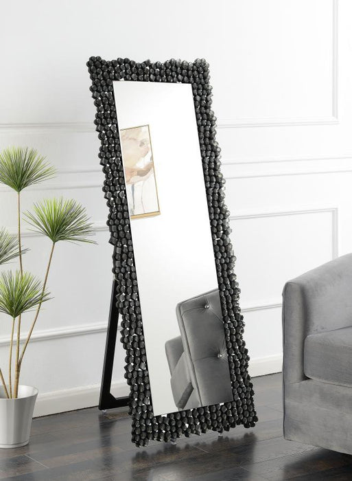 Mckay - Acrylic Frame Standing Mirror - Smokey Gray - Simple Home Plus