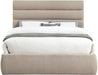 Adam - Linen Fabric Bed With 52" Headboard - Simple Home Plus
