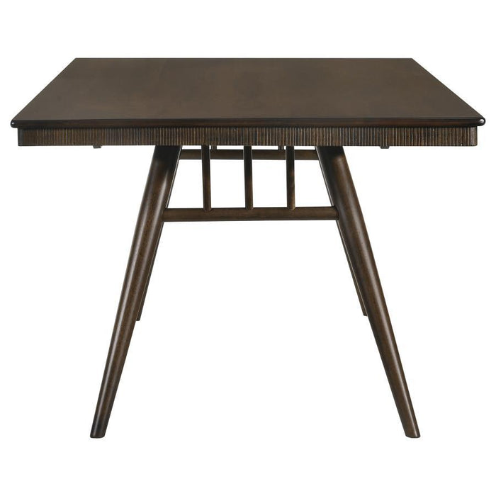 Wes - Rectangular Wood Dining Table - Dark Walnut - Simple Home Plus