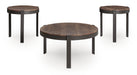 Horizon Hills - Occasional Table Set (Set of 3) - Brown / Black - Simple Home Plus