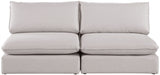 Mackenzie - Modular Sofa Armless - 2 Seats - Simple Home Plus