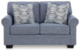 Carissa Manor - Denim - Loveseat - Simple Home Plus