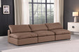 Comfy - Faux Leather Modular Armless Sofa 3 Seats - Simple Home Plus