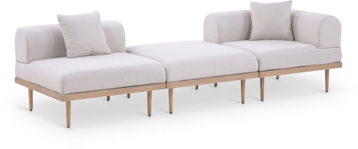 Laguna - 3 Piece Upholstered Outdoor Patio Modular Sofa With Backless Seat And 1 Arm - Simple Home Plus