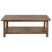 Payne - Wood Coffee Table with Shelf - Simple Home Plus