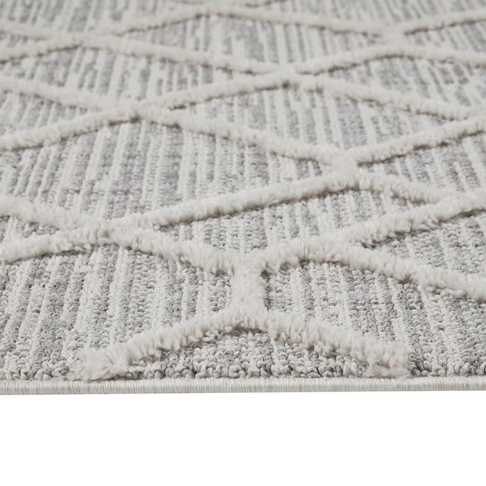 Ashley - 5' x 7' Terni Pebble Indoor Area Rug - Gray / Cream - Simple Home Plus