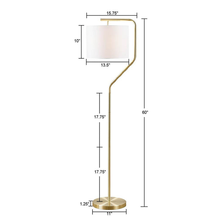 Aster - Angular Floor Lamp - Gold - Simple Home Plus